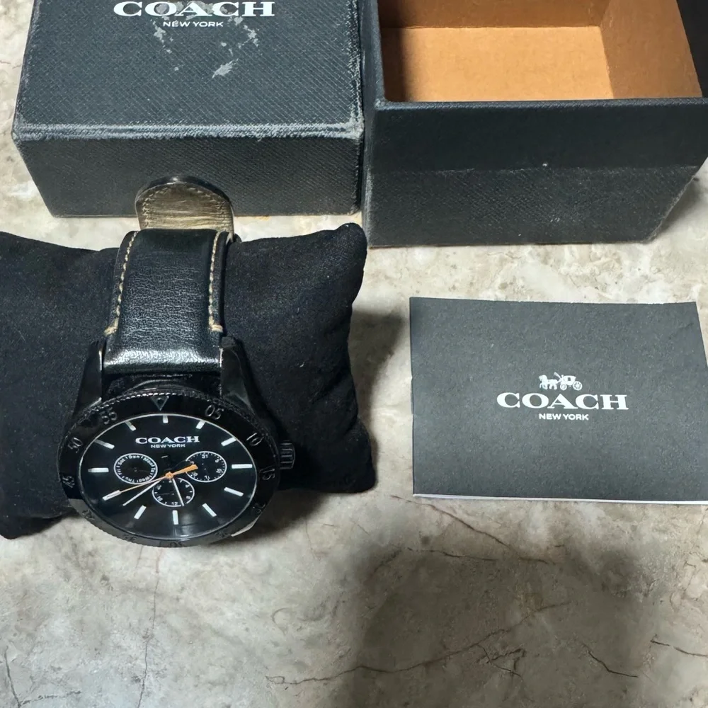 Coach Black Dial Chronograph Watch